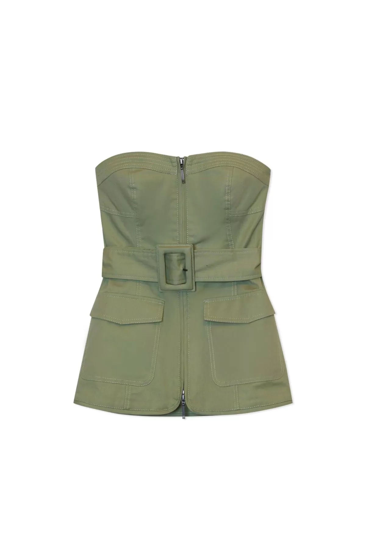 Simkhai Elettra Bustier Top - Verde