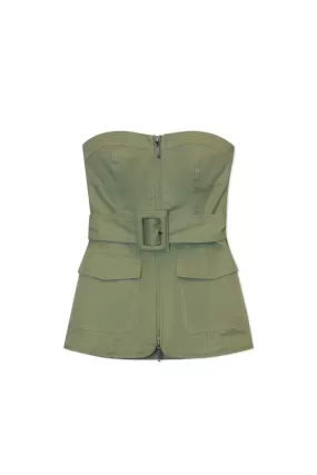 Simkhai Elettra Bustier Top - Verde