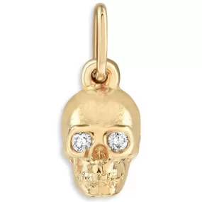 Skull Mini Charm With Diamonds