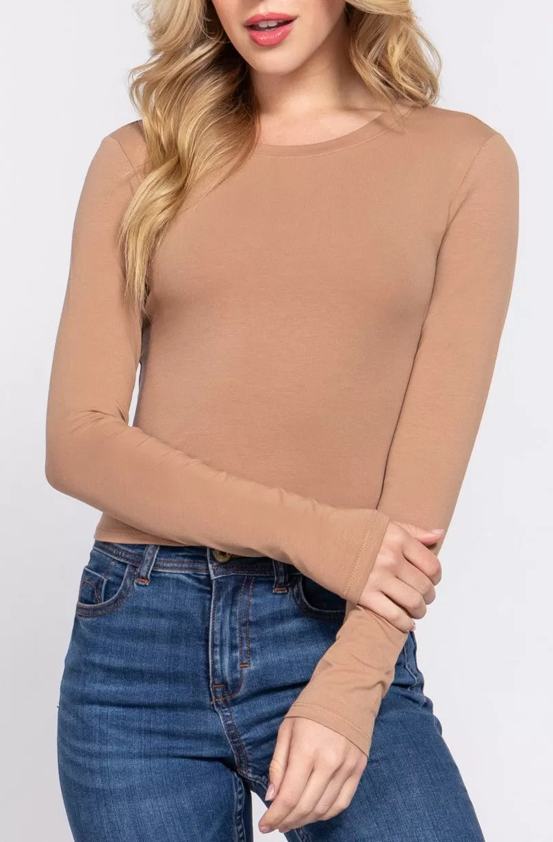 Solid Crop Tee