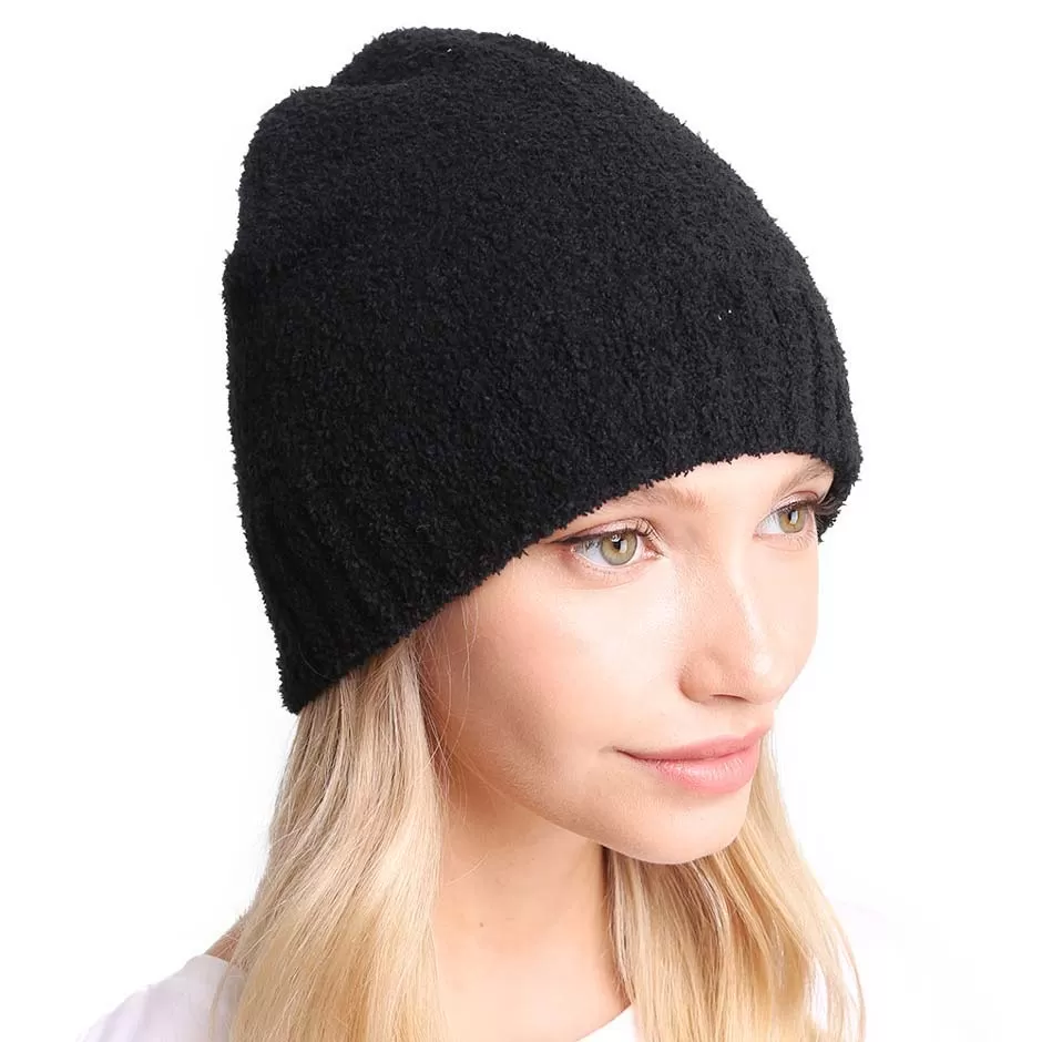 Solid Knit Beanie Hat