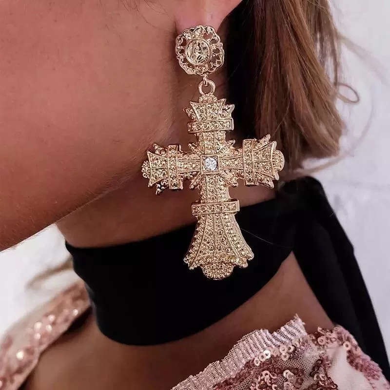 Sovereign Cross Earring Collection - 8 STYLES!