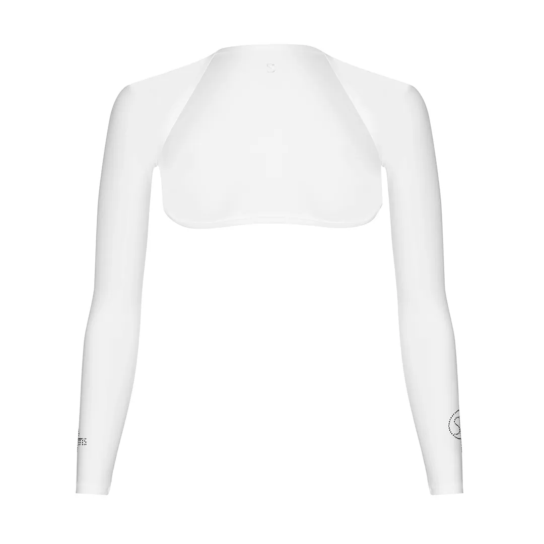 SP Arms - Shoulder Wrap (UV sleeves) - Crystal logo [White Shawl]