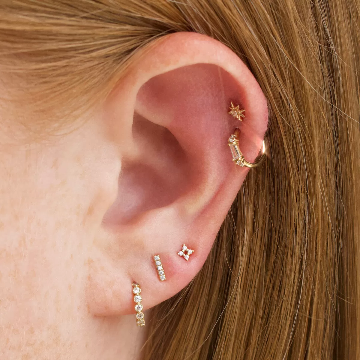 Stardust Flat Back Earring