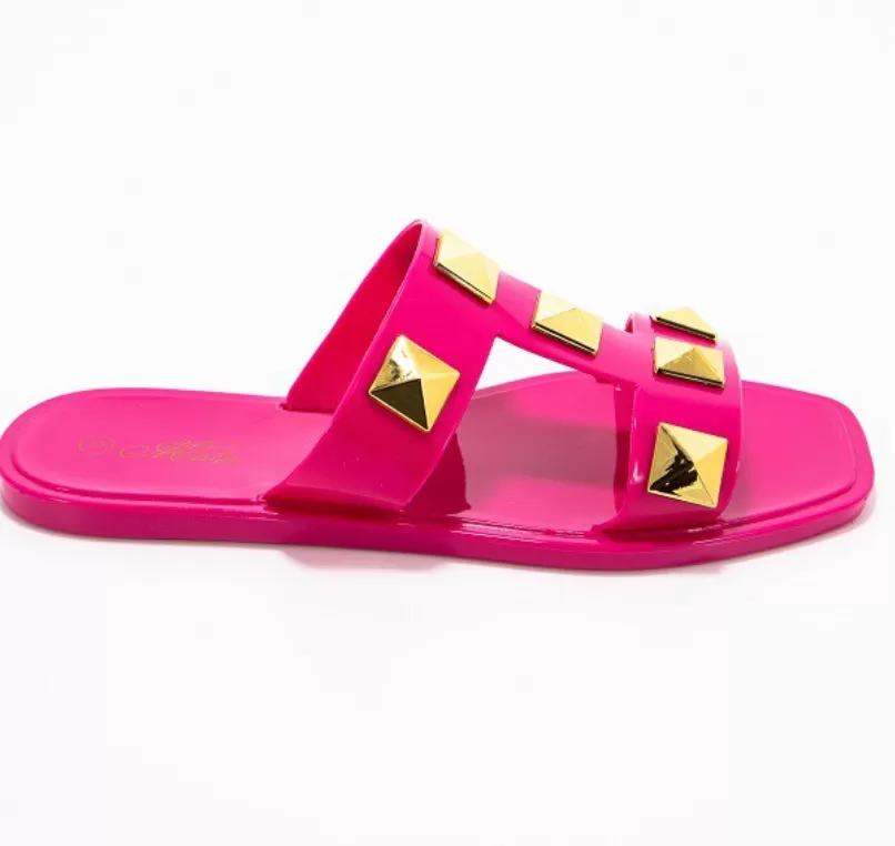 Studded Jelly Sandal