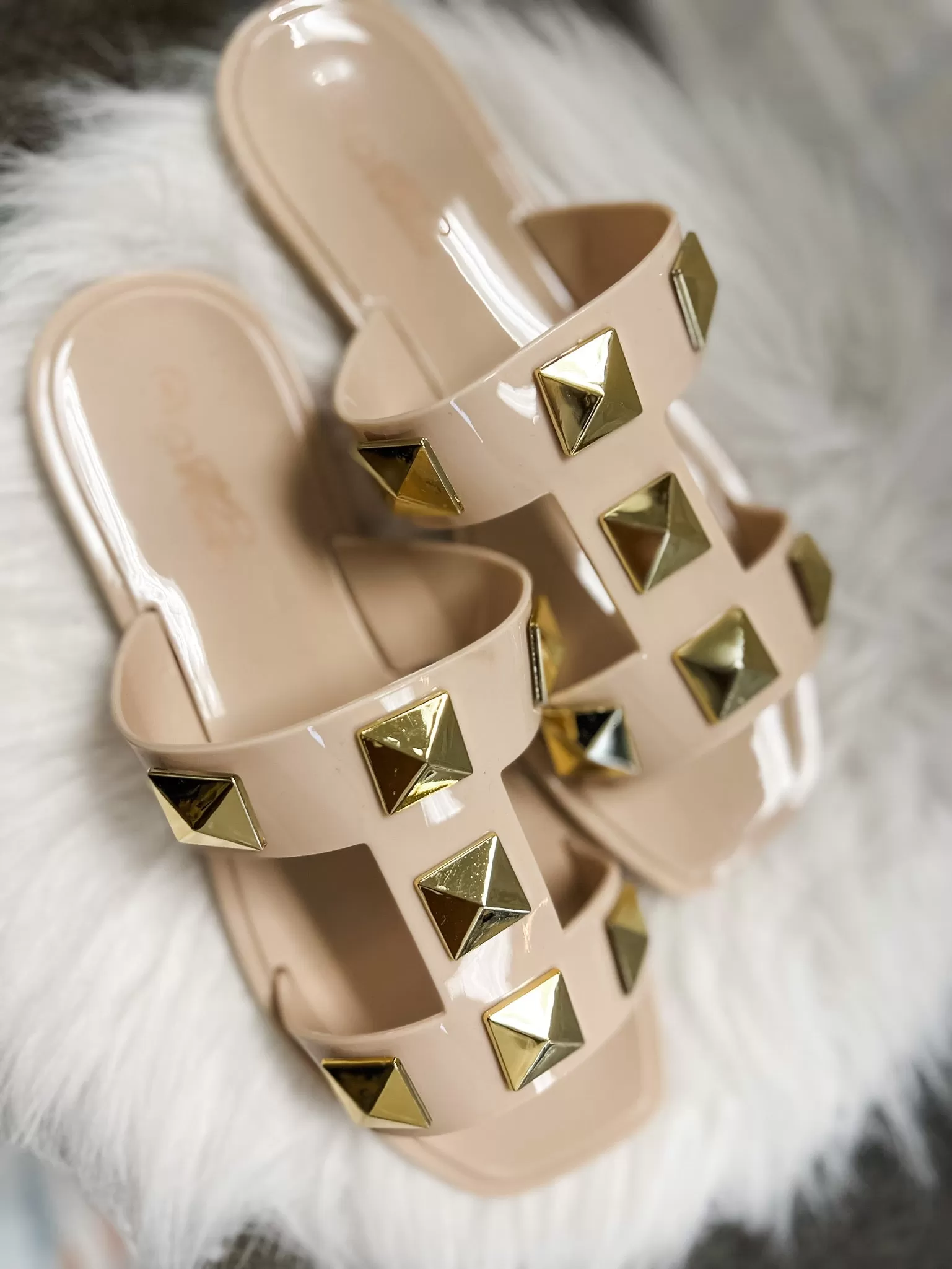 Studded Jelly Sandal