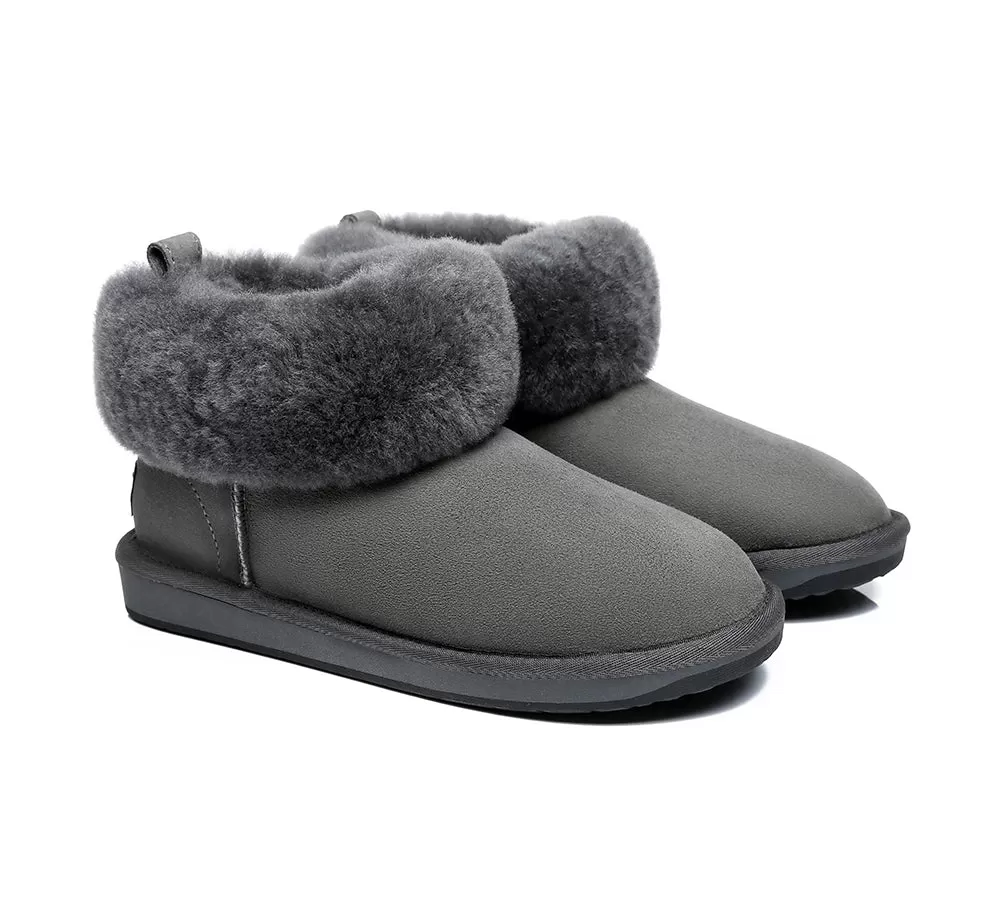 TARRAMARRA Emmy Women Sheepskin Slippers Fluffy Collar