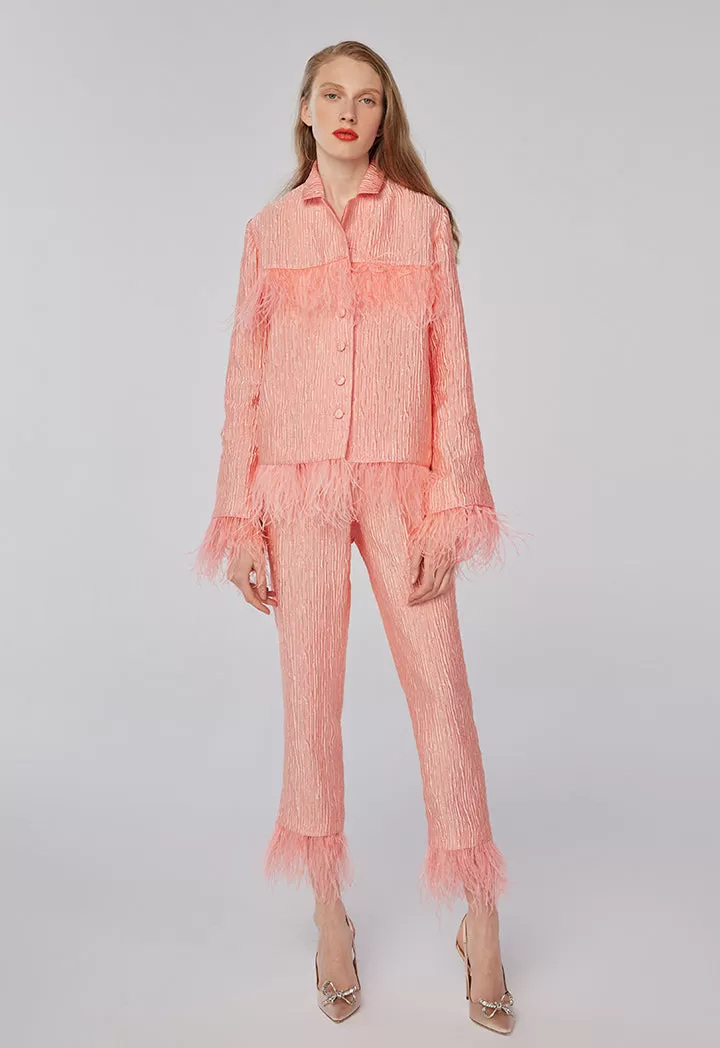 Texture Fringed Shirt