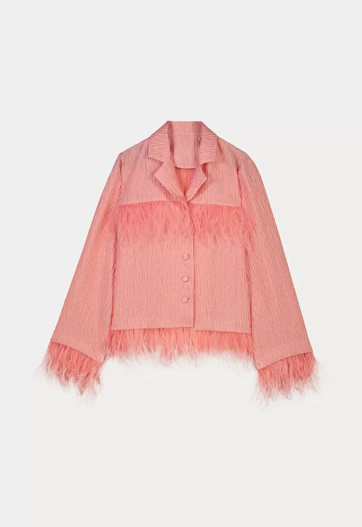 Texture Fringed Shirt