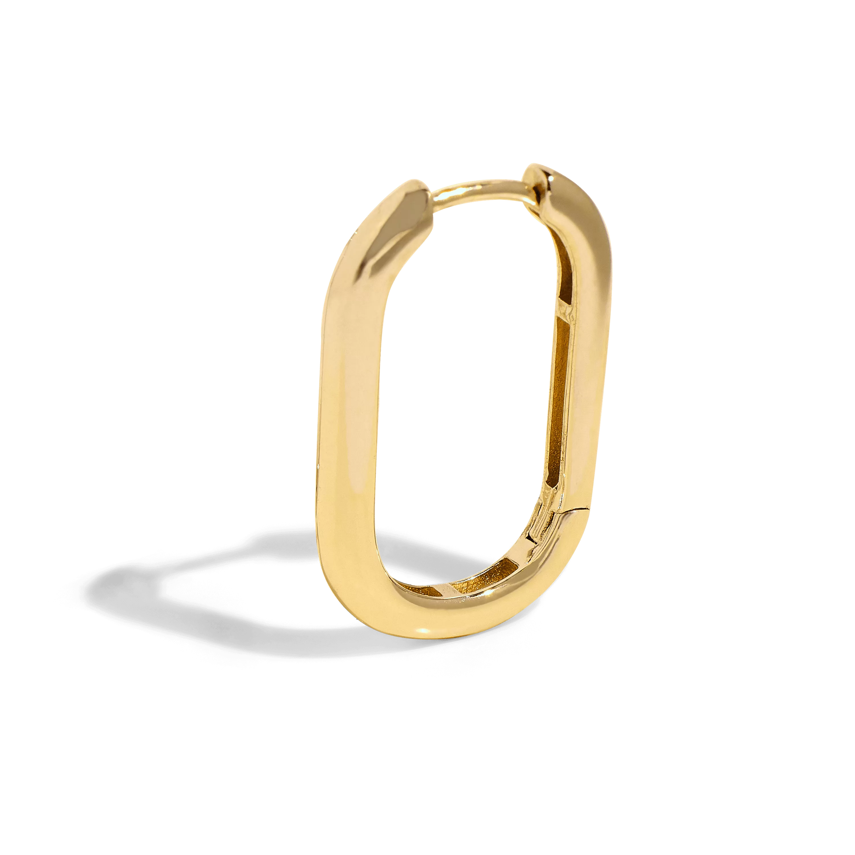 THE HARLEY HOOP - Solid 14k yellow gold