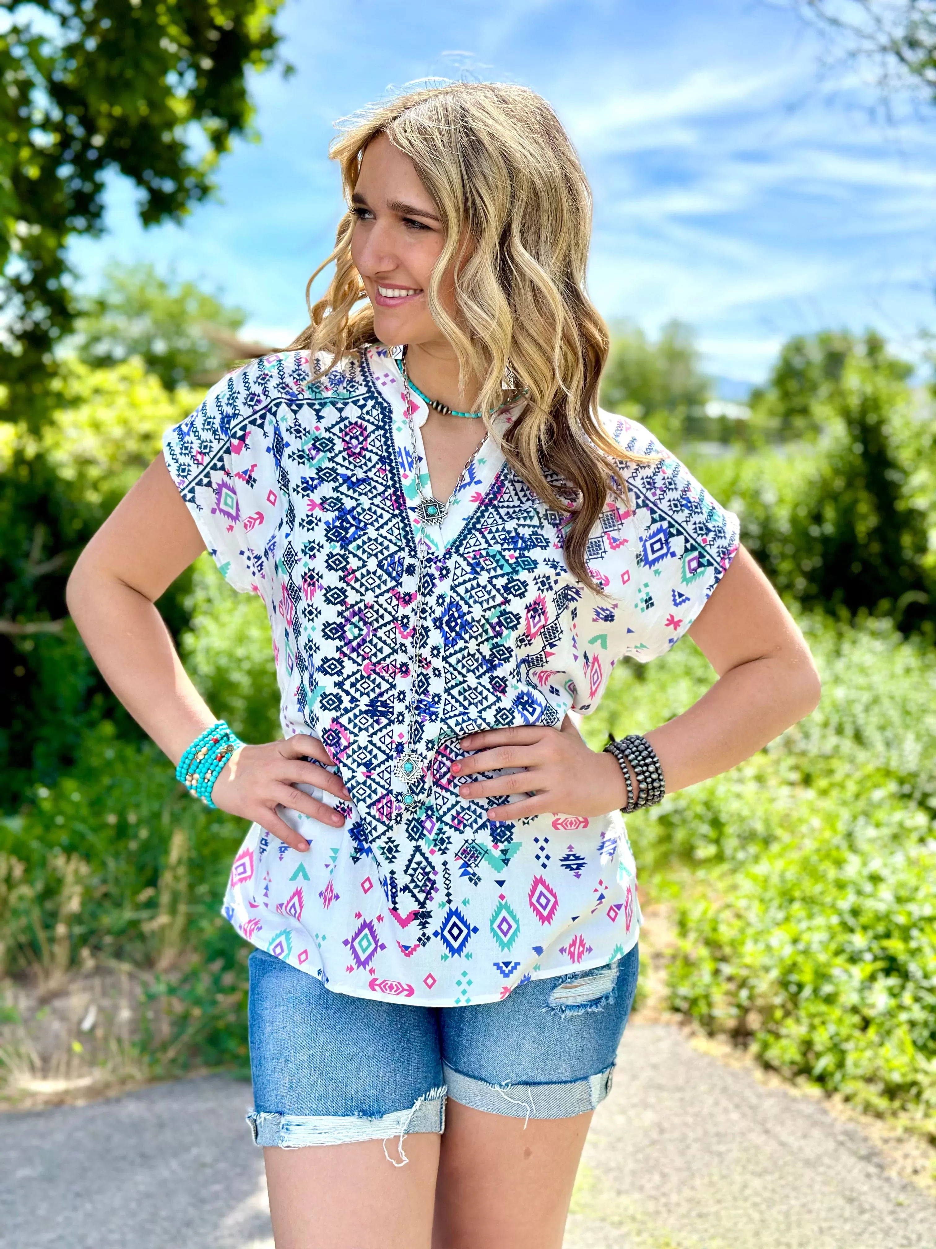 The Mazatlan Embroidered Top