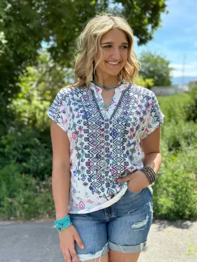 The Mazatlan Embroidered Top