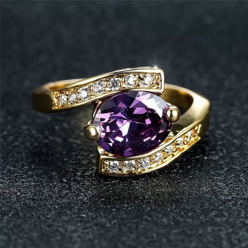 Top Luxury Amethyst Crystal Ring