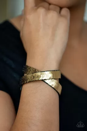 Under The SEQUINS Gold Wrap Bracelet