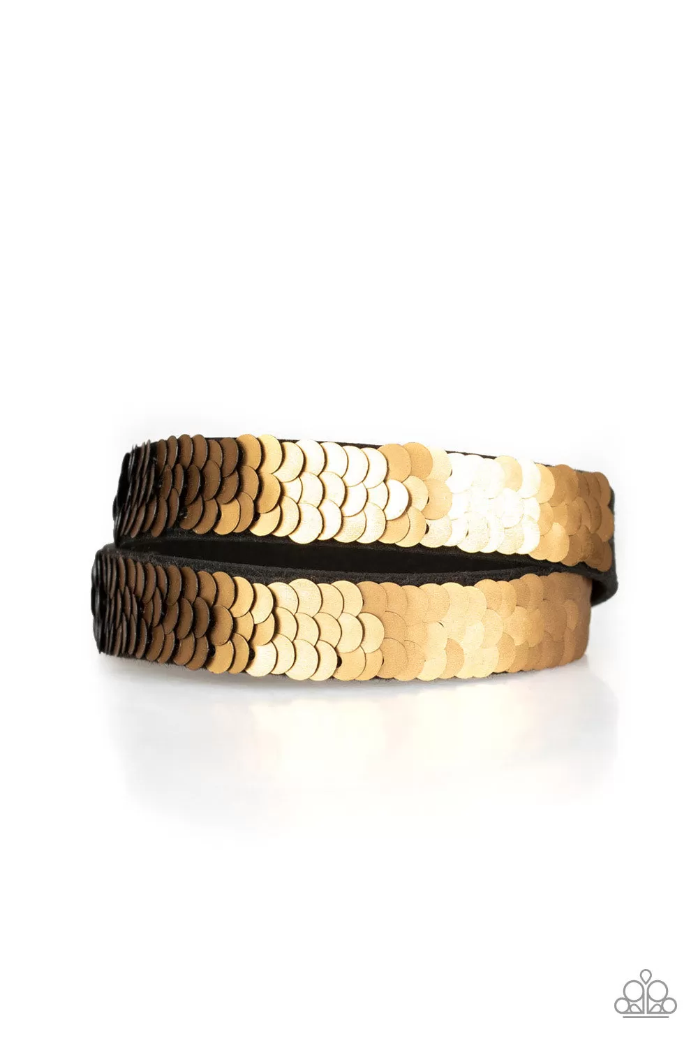 Under The SEQUINS Gold Wrap Bracelet