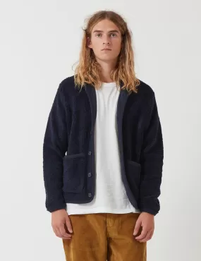 Universal Works Lancaster Jacket (Fleece) - Navy Blue