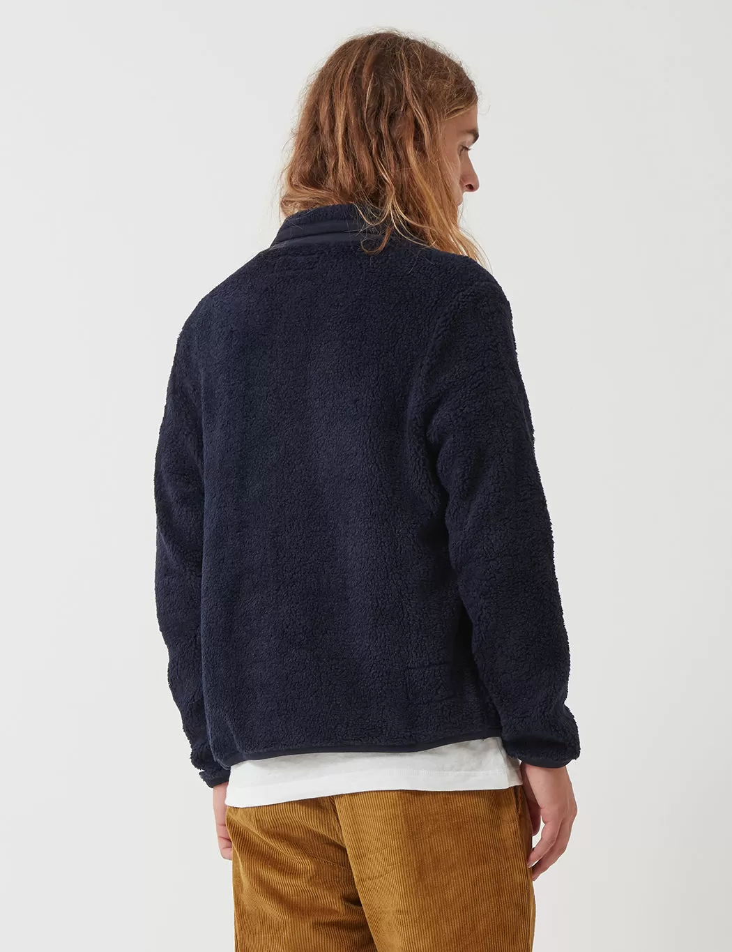 Universal Works Lancaster Jacket (Fleece) - Navy Blue