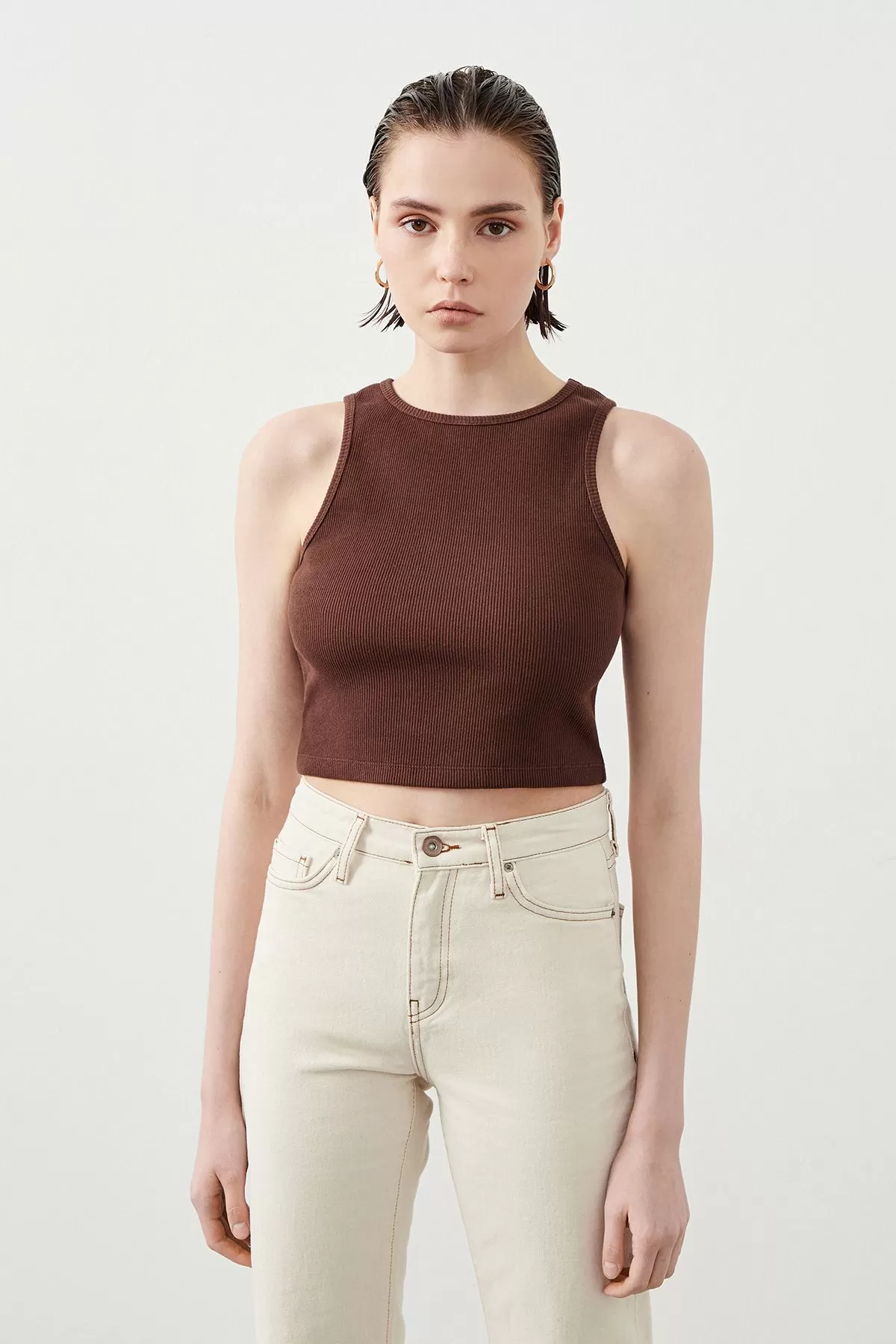 Verona Brown Women’s Crop Top