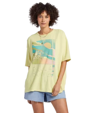 Women's Billabong Rainbow Skies Boyfriend T-Shirt