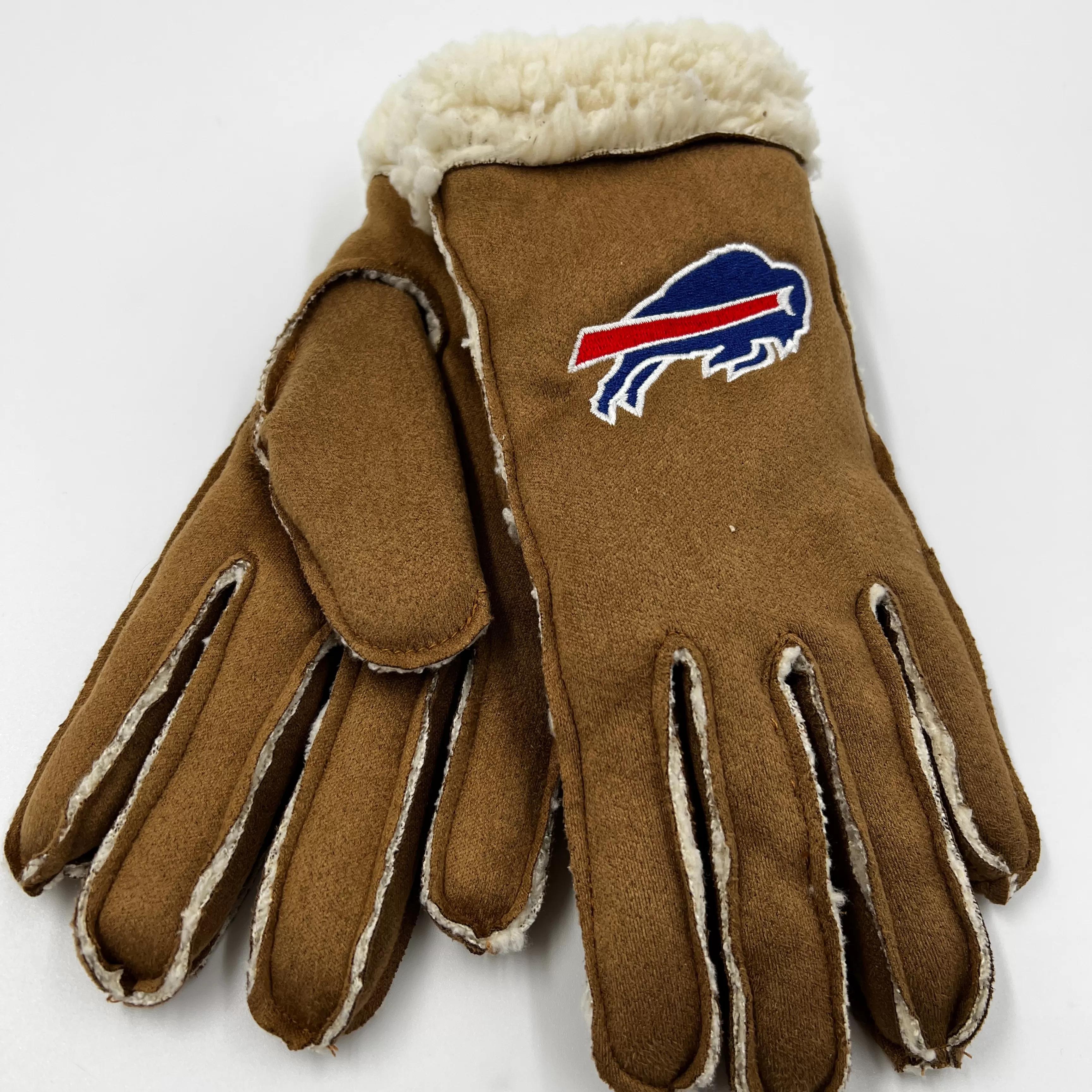 Women's Buffalo Bills Brown Sherpa Lined Gloves