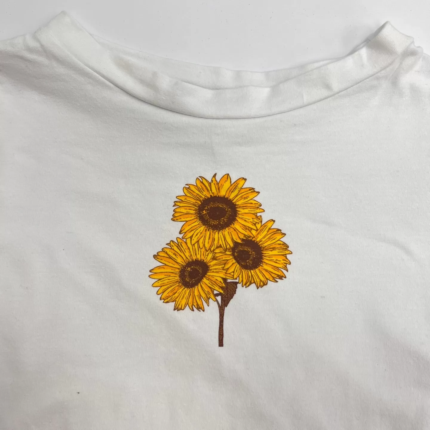 Women's Sunflower Crop Top T-Shirt