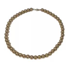 Yellow Gold Bead Necklace